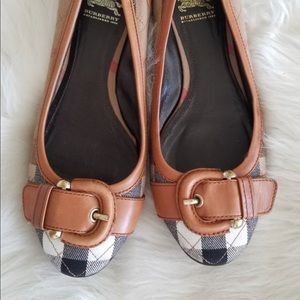 Burberry Buckle Flats